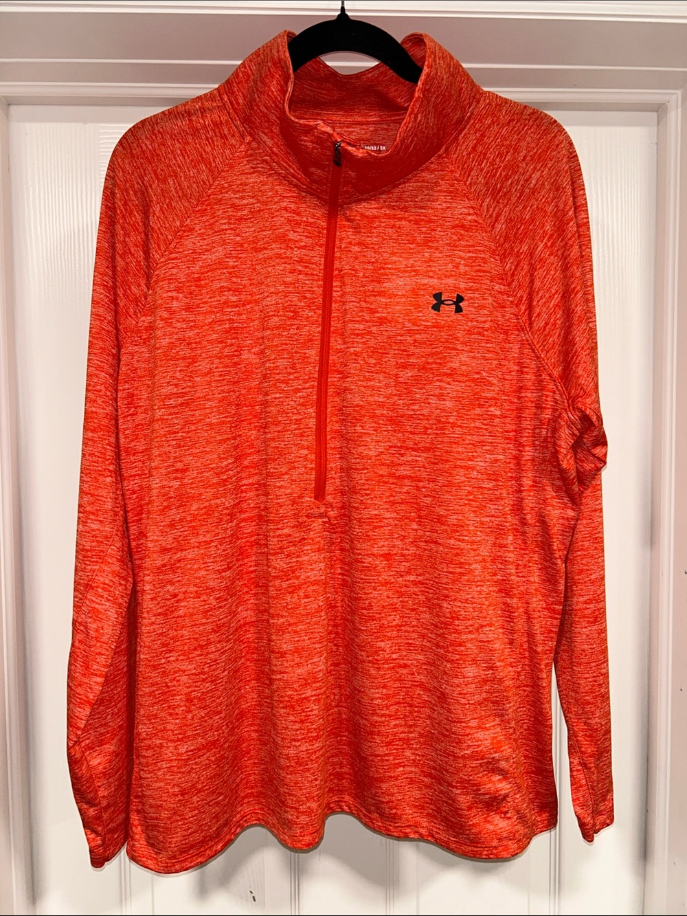Under Armour Heathered Orange 1/2 Zip